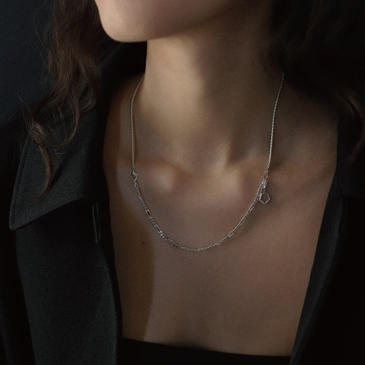 Shade combi chain necklace SV