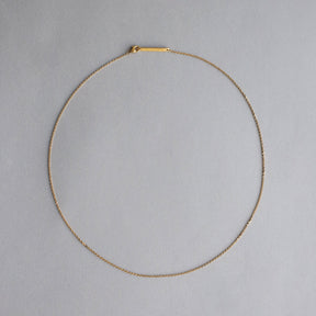 【PRE RELEASE】flat cable chain necklace GD 50cm