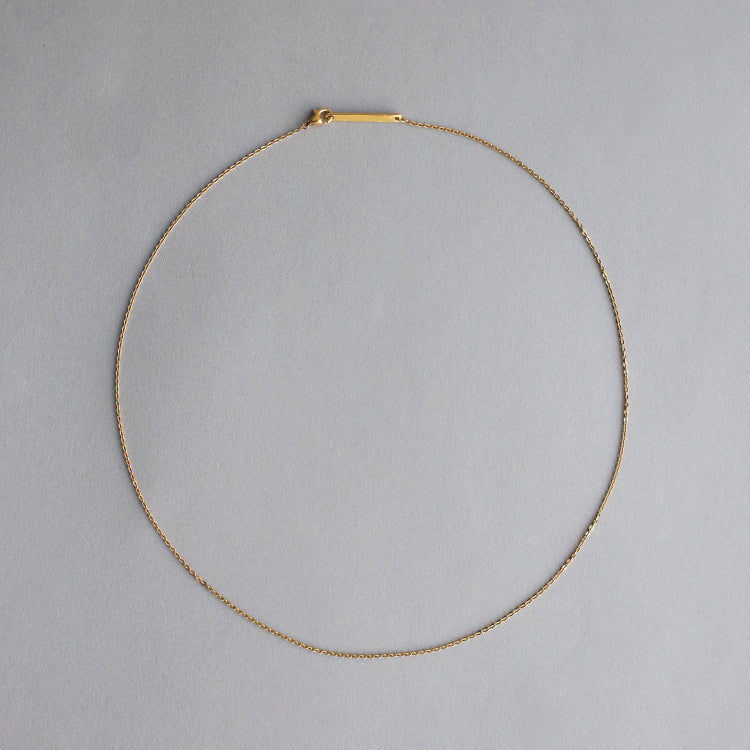 【PRE RELEASE】flat cable chain necklace GD 50cm