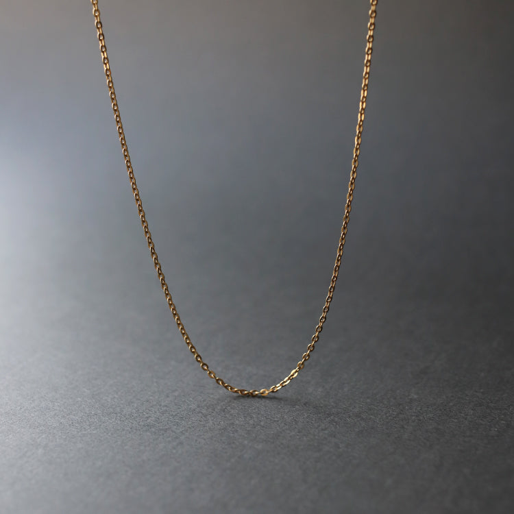 【PRE RELEASE】flat cable chain necklace GD 38cm